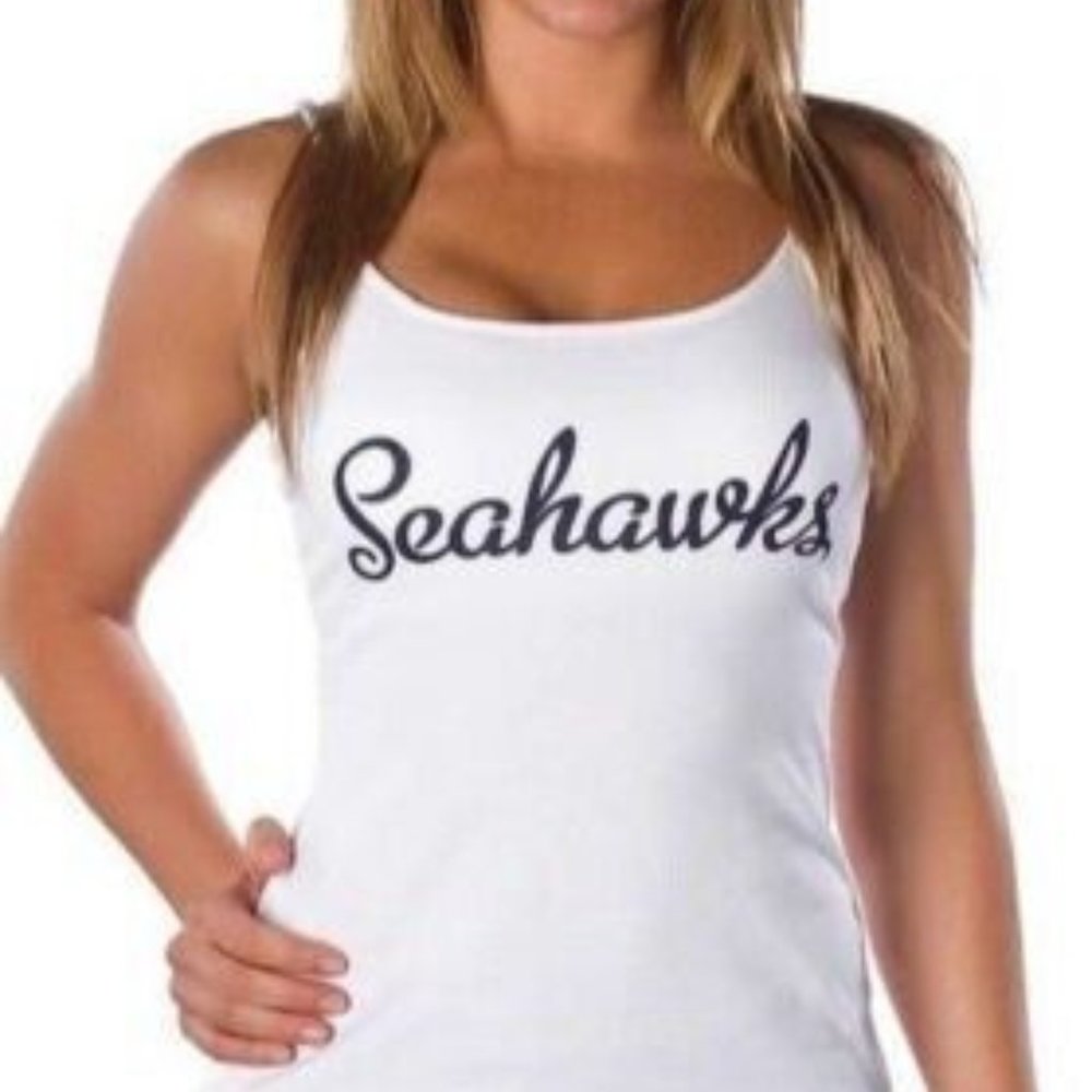 All Sport Couture Womens NFL Seattle Seahawks Double Team Shirt New With Tags